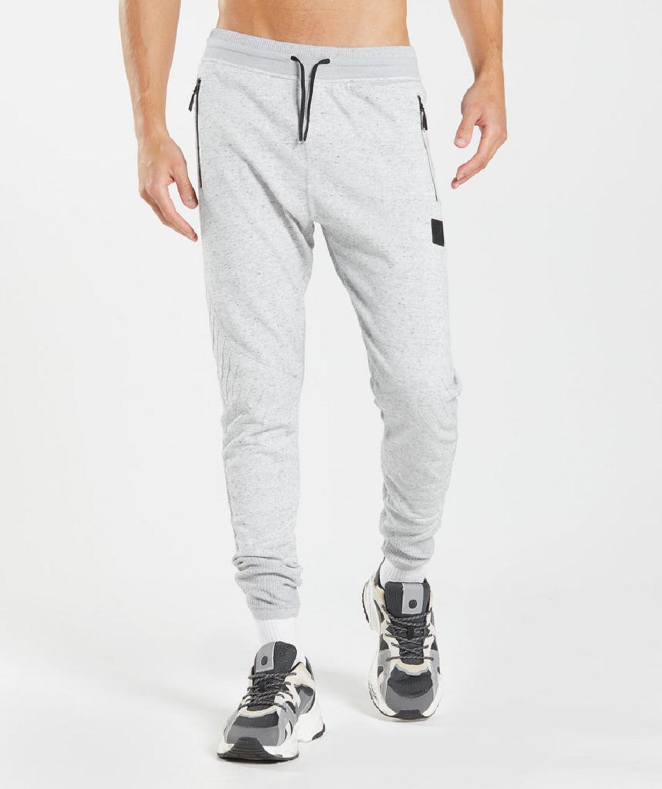 Pantalones Jogger Gymshark Retake Knit Hombre Gris Claro | CO 3739HAP